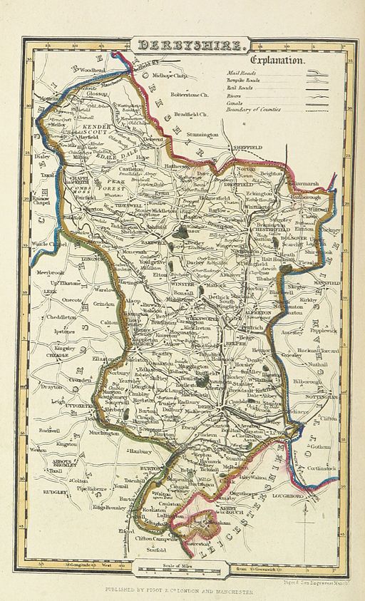 derbyshire map